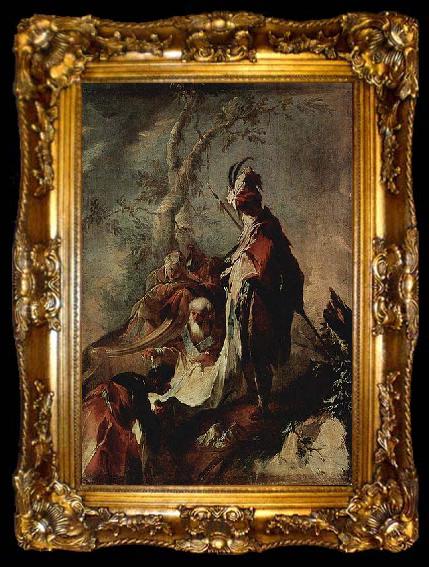 framed  Franz Anton Maulbertsch Der Apostel Philippus tauft einen Eunuchen, ta009-2